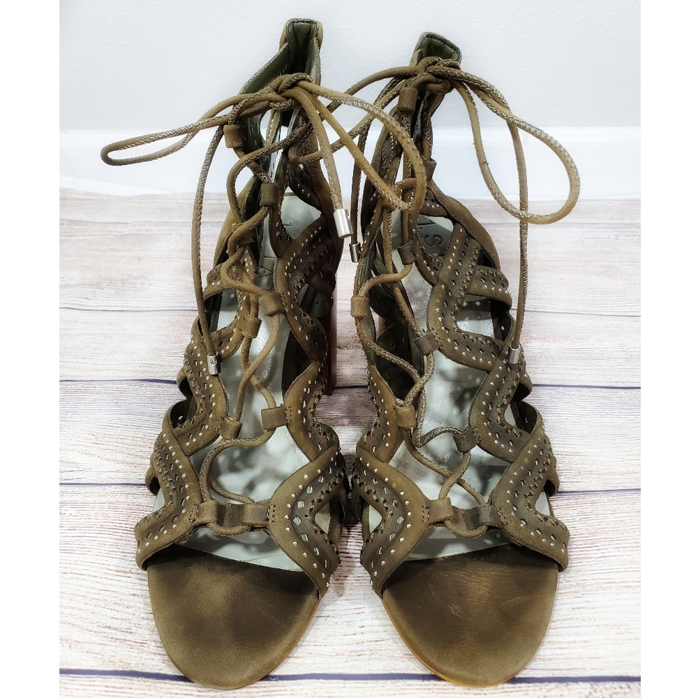1. State Kayley Caged Lace-Up Studded Sandal - Picture 5 of 7